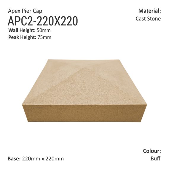 Apex Pier Cap 220mm x 220mm