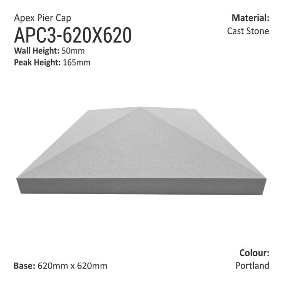 Apex Pier Cap 620mm x 620mm - Image 2