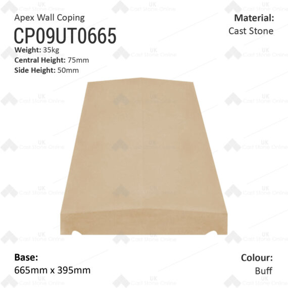 Apex Wall Copings (Shallow) - 665mm x 395mm