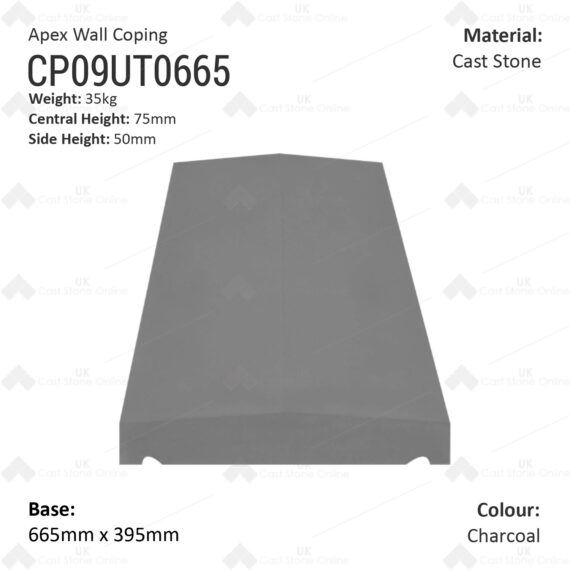 Apex Wall Copings (Shallow) - 665mm x 395mm - Image 3