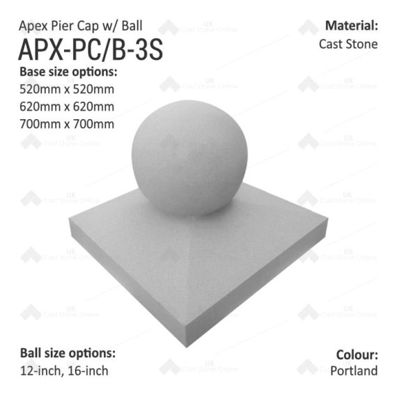 ApexPierCap+Ball_APX-PC-B-3S_Corner-Portland