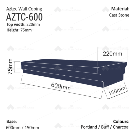 AztecCoping-AZTC-600_measures