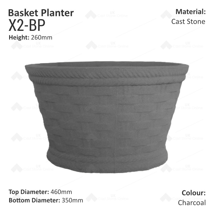 Basket Planter charcoal