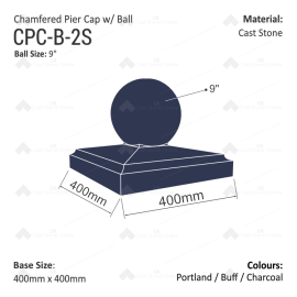 ChamferedPierCap+Ball_CPC-B-400_measures