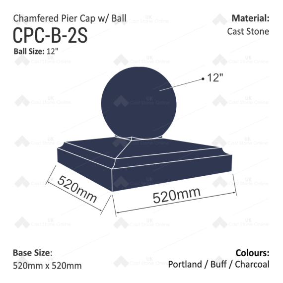 ChamferedPierCap+Ball_CPC-B-520_measures