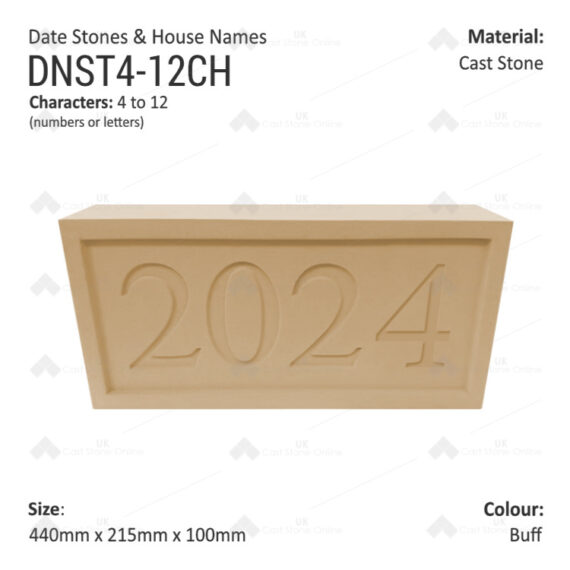 Date Stone Bordered 2024 buff
