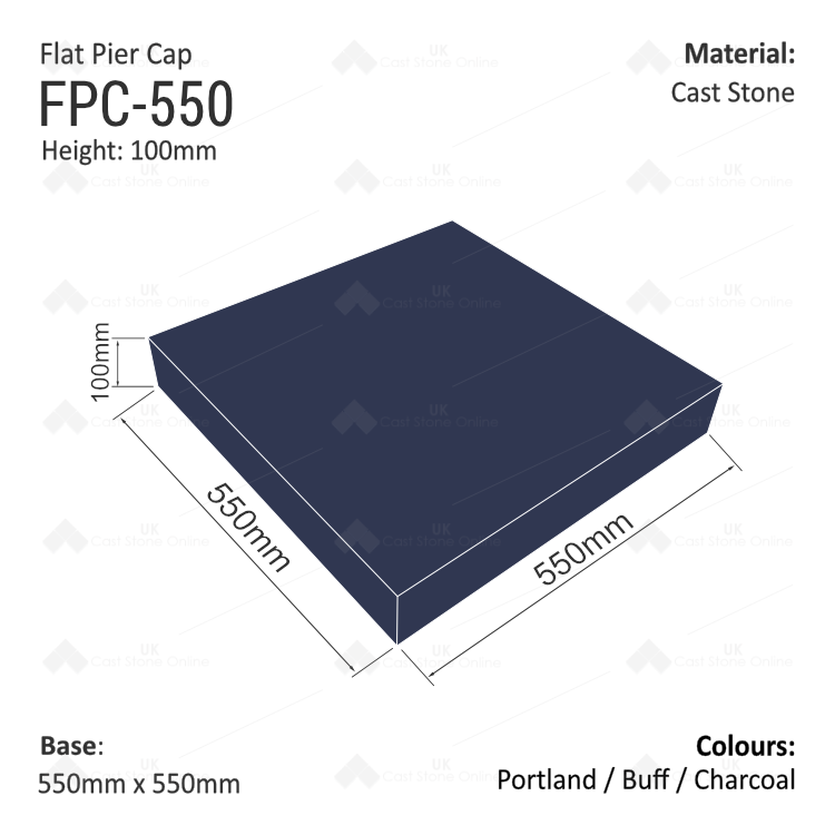FlatPierCap_FPC-550_measures