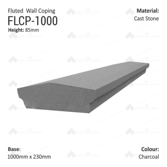 FlutedCoping_FLCP-1000-charcoal