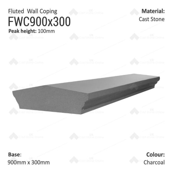 Fluted Wall Coping 900mm x 300mm - Image 5