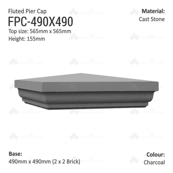 FlutedPierCap_FPC-490X490_charcoal