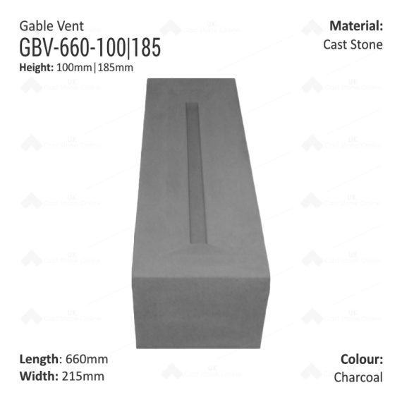 Gable Vents 660mm x 215mm x 100mm - Image 3