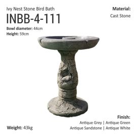 IvyNest Birdbath_INBB-4-111