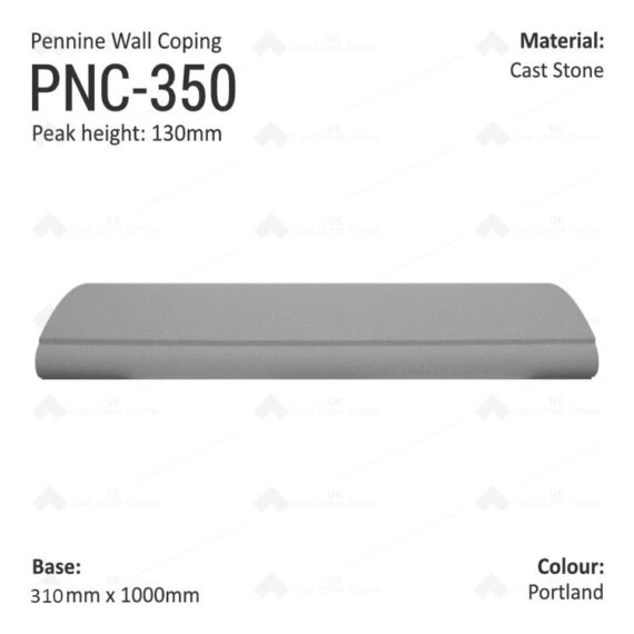 Pennine Wall Coping- 310mm X 1000mm - Image 3