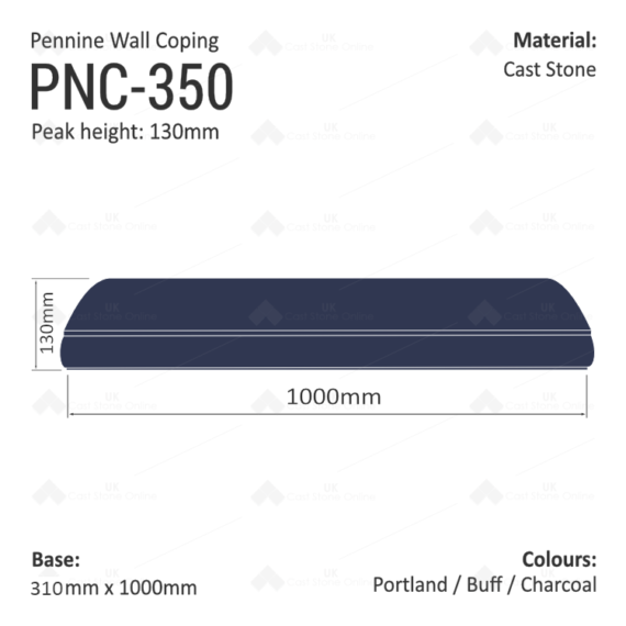 Pennine Wall Coping- 310mm X 1000mm - Image 5