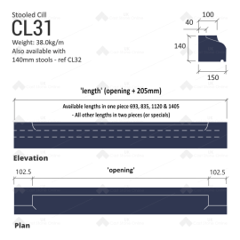 Stooled Cill CL31