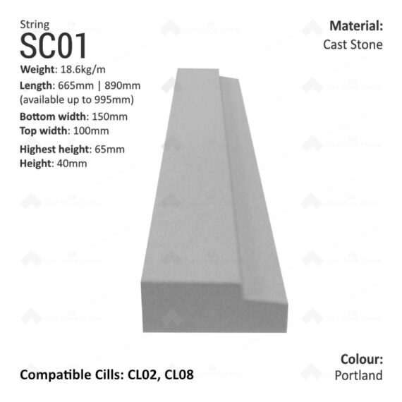 Traditional String Course SC01 – UK Cast Stone Online