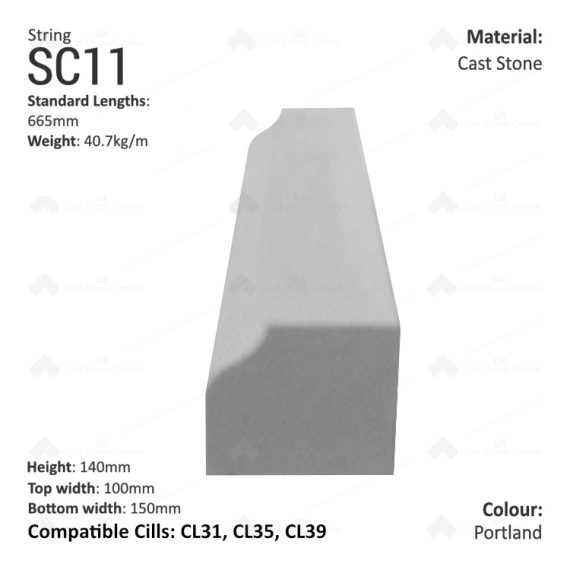 Bullnose String Course SC11 - Image 2