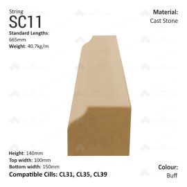 Bullnose String Course SC11