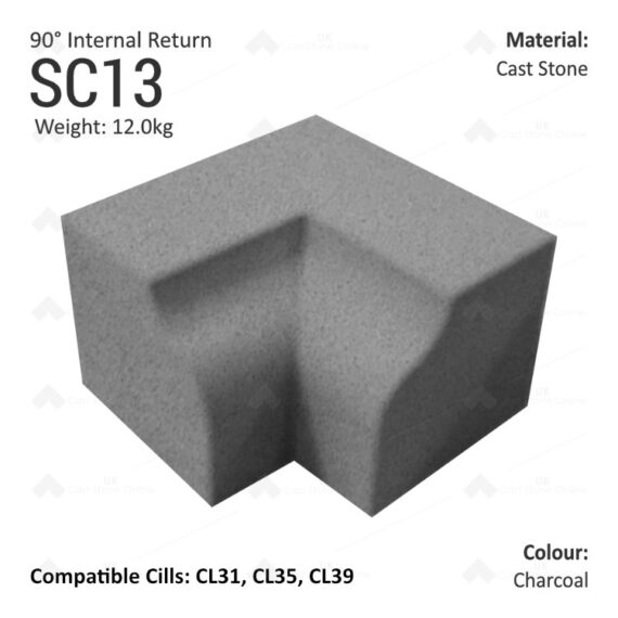 Bullnose String Course (90° Internal Return) SC13 - Image 3