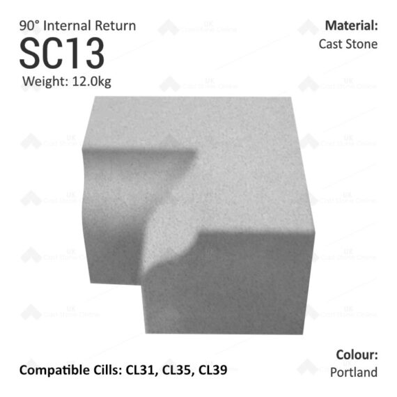 Bullnose String Course (90° Internal Return) SC13 - Image 5