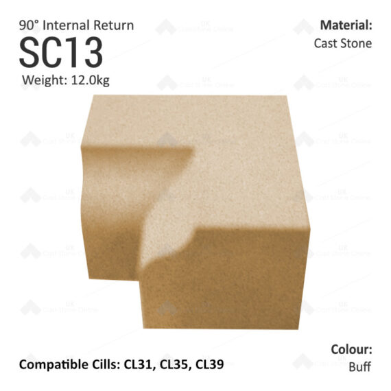 Bullnose String Course (90° Internal Return) SC13 - Image 4