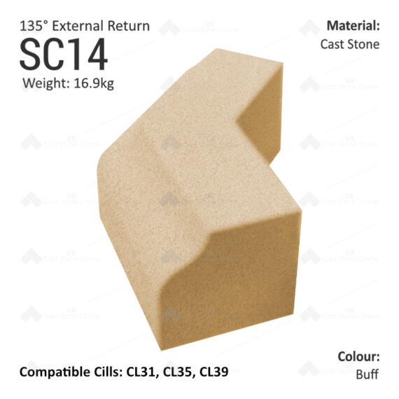 Bullnose String Course (135° External Return) SC14 - Image 4