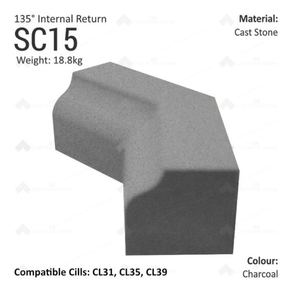 Bullnose String Course (135° Internal Return) SC15 - Image 6