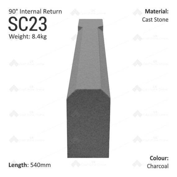 Chamfered String Course (90° Internal Return) SC23 - Image 6