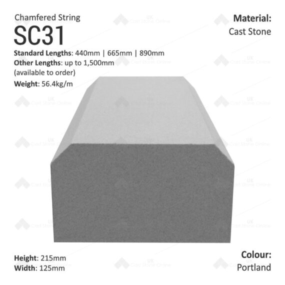 Chamfered String Course SC31 - Image 2