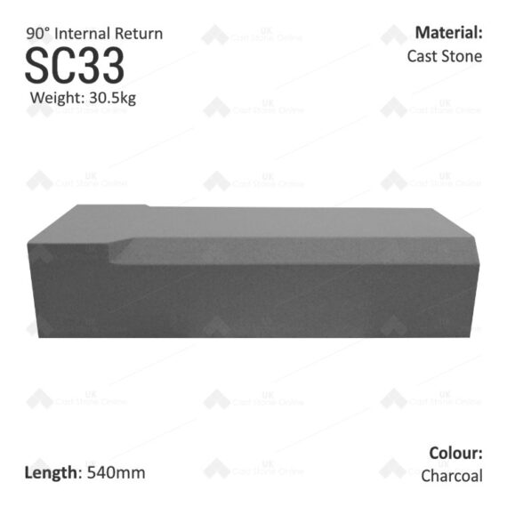 Chamfered String Course (90° Internal Return) SC33 - Image 3