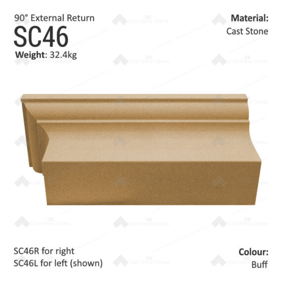 Ogee String Course (90° External Return) SC46 - Image 4