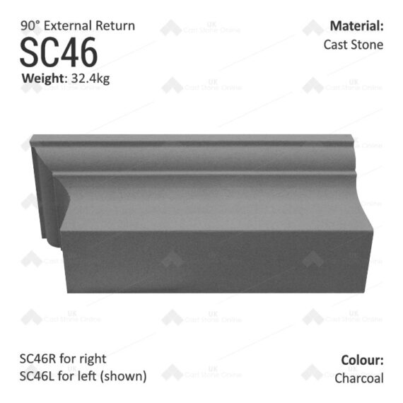 Ogee String Course (90° External Return) SC46 - Image 5