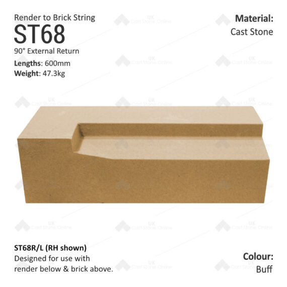 Render To Brick (90° Internal Return) ST68