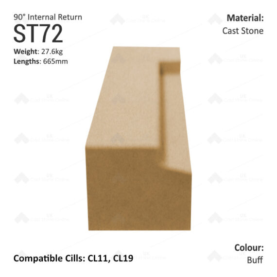 Traditional String Course (90° Internal Return) ST72 - Image 4