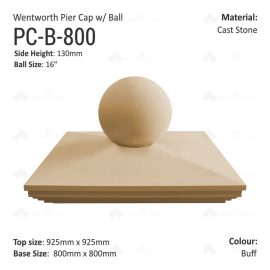 Wentworth Pier Cap+Ball-PC-B-800 front buff