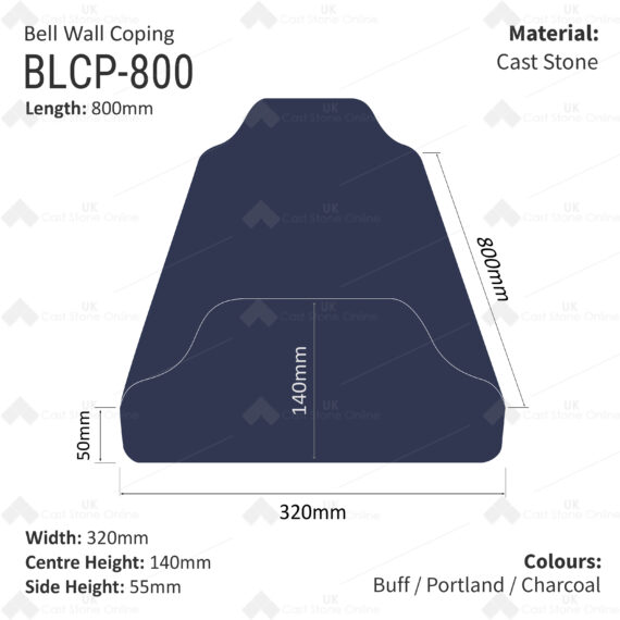 Bell Coping 310mm x800mm x 320mm - Image 4