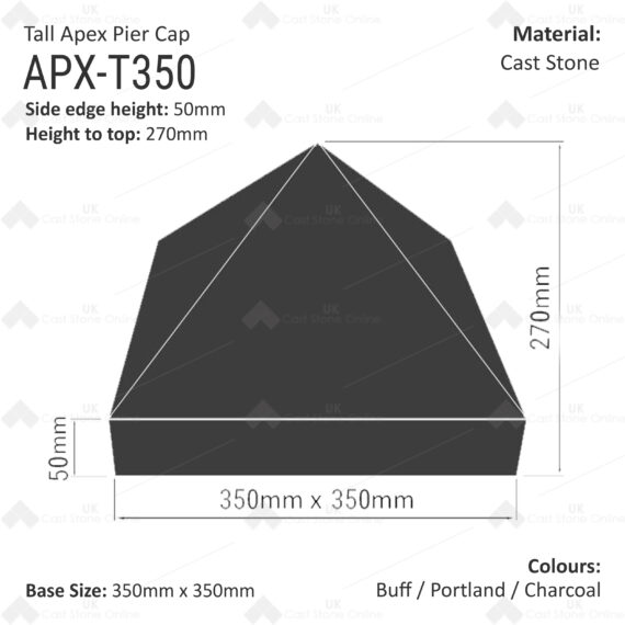 Tall Apex Pier Cap 350 x 350 - Image 4